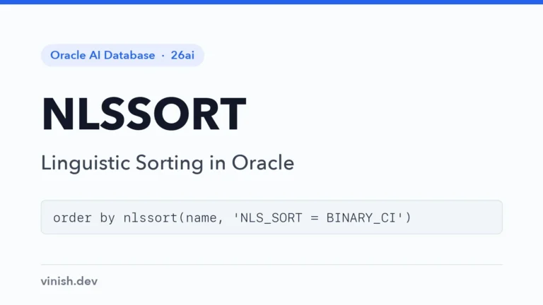 Oracle NLSSORT Function