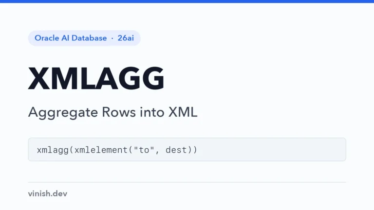 Oracle XMLAGG Function
