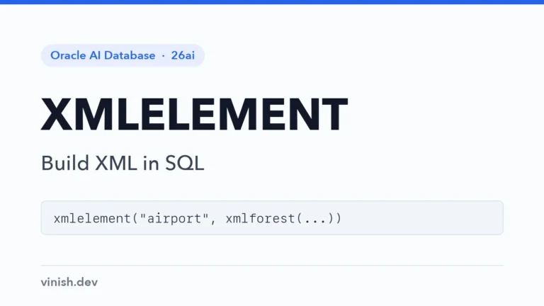 Oracle XMLELEMENT Function