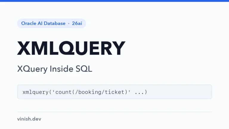 Oracle XMLQUERY Function