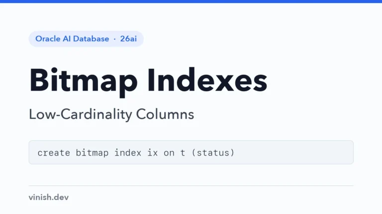 How to Use Bitmap Indexes in Oracle