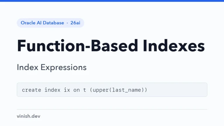 How to Create Function-Based Indexes in Oracle