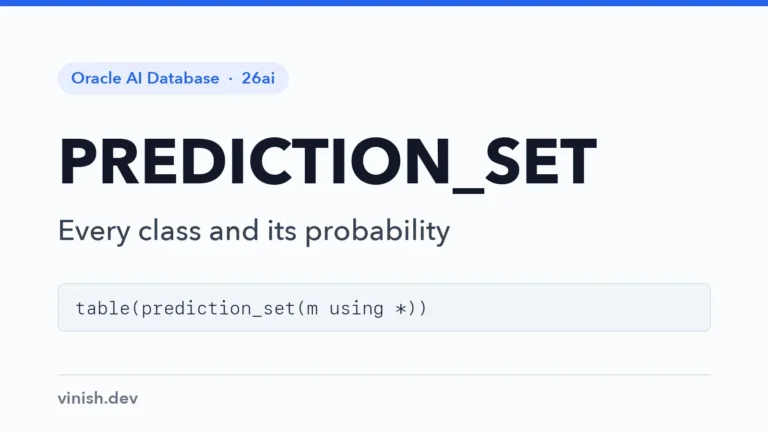 How to Get All Class Probabilities with PREDICTION_SET