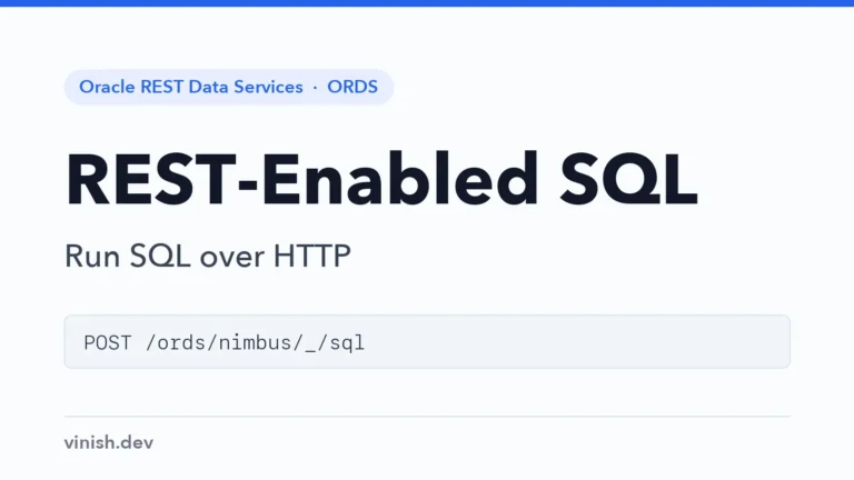 How to Run SQL over HTTP with REST-Enabled SQL
