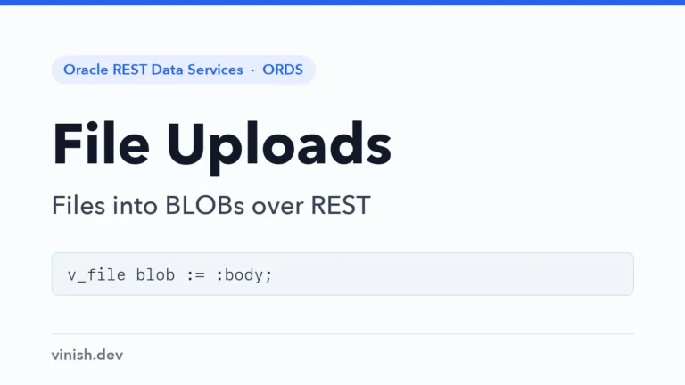 How to Upload Files with an ORDS POST Handler