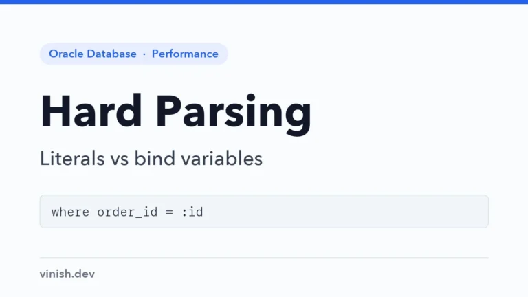 How to Reduce Hard Parsing with Bind Variables