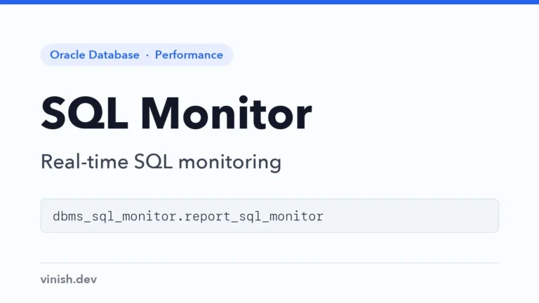 How to Create a SQL Monitor Report in Oracle