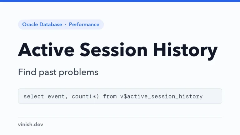 How to Find Performance Problems with Active Session History (ASH)