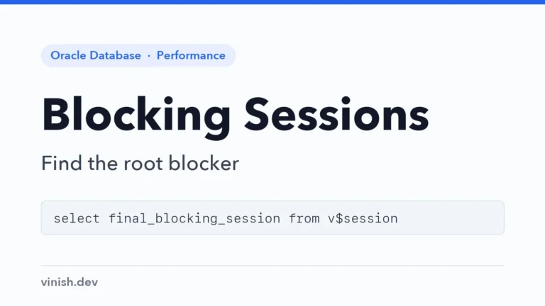 How to Find Blocking Sessions in Oracle