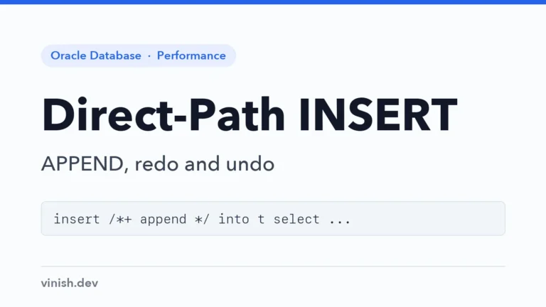 How to Use Direct-Path INSERT in Oracle