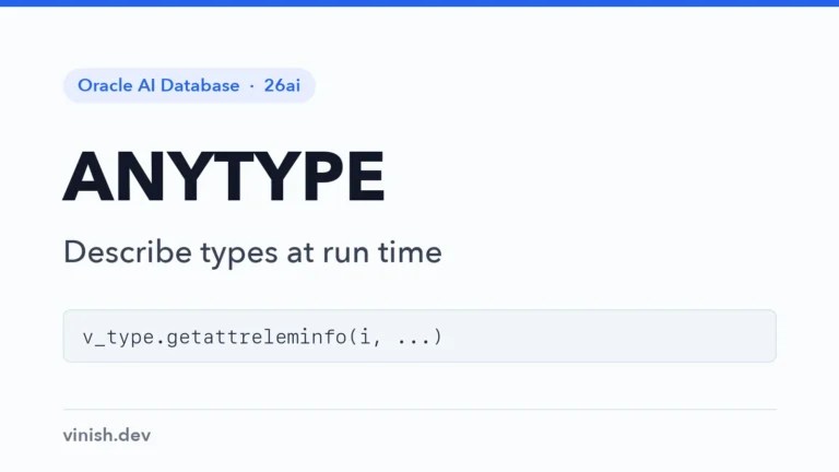 How to Describe Types at Run Time with ANYTYPE