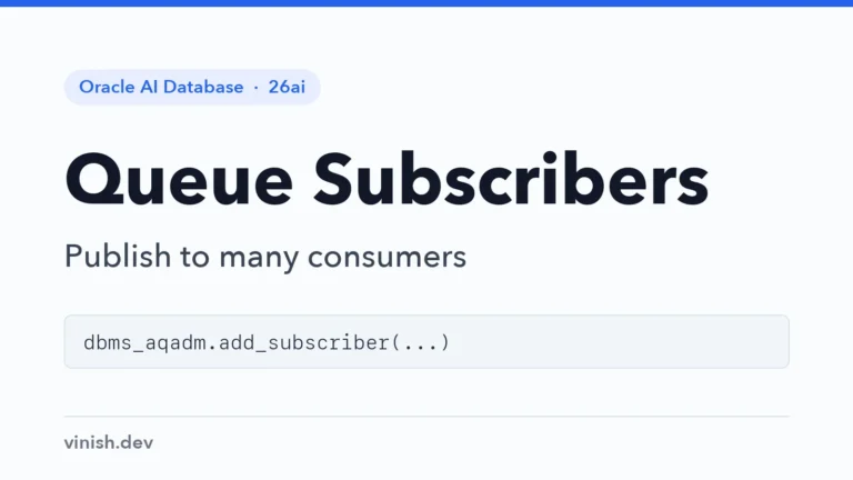 How to Add Queue Subscribers in Oracle