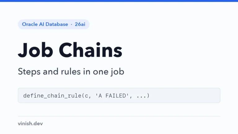 How to Build Job Chains with DBMS_SCHEDULER