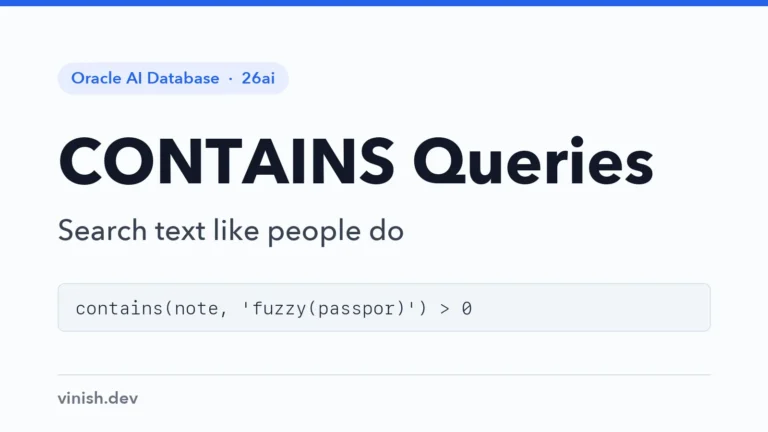 How to Write Oracle Text CONTAINS Queries (CTX_QUERY)