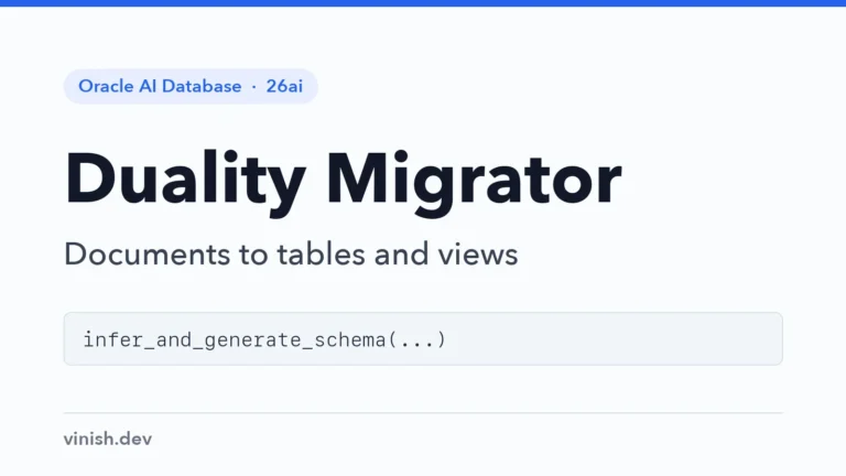 How to Generate Duality Views with DBMS_JSON_DUALITY