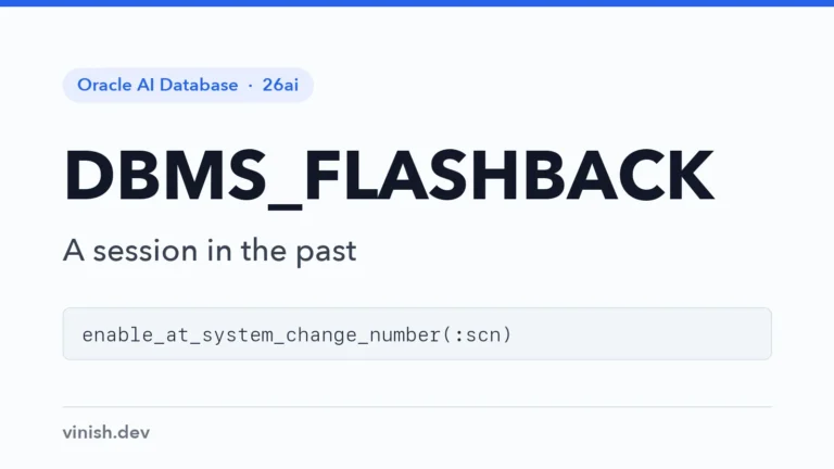 How to Use DBMS_FLASHBACK in PL/SQL