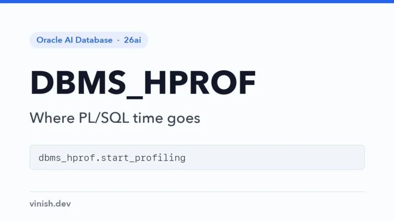 How to Profile PL/SQL with DBMS_HPROF