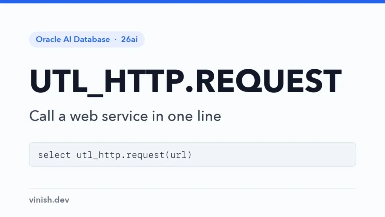 How to Call a Web Page with UTL_HTTP.REQUEST