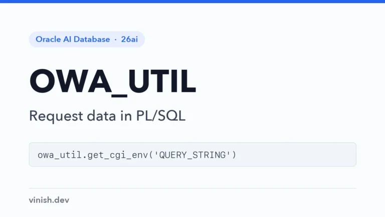 How to Read Request Data with OWA_UTIL