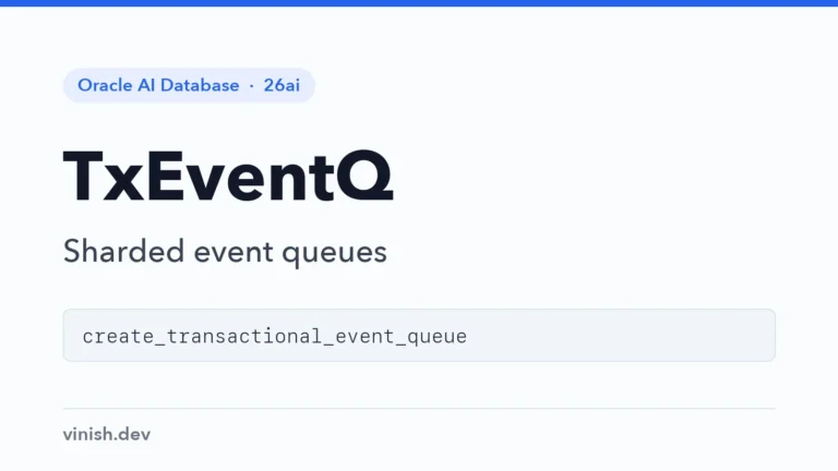 How to Use Transactional Event Queues in Oracle