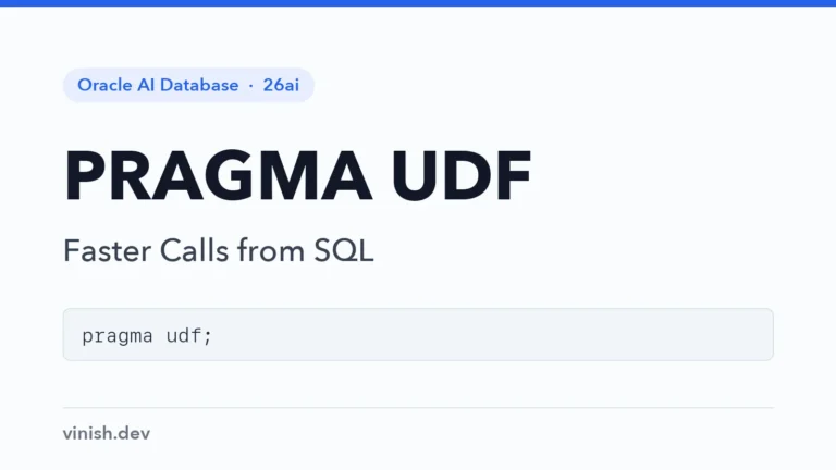 How to Speed Up SQL Calls with PRAGMA UDF