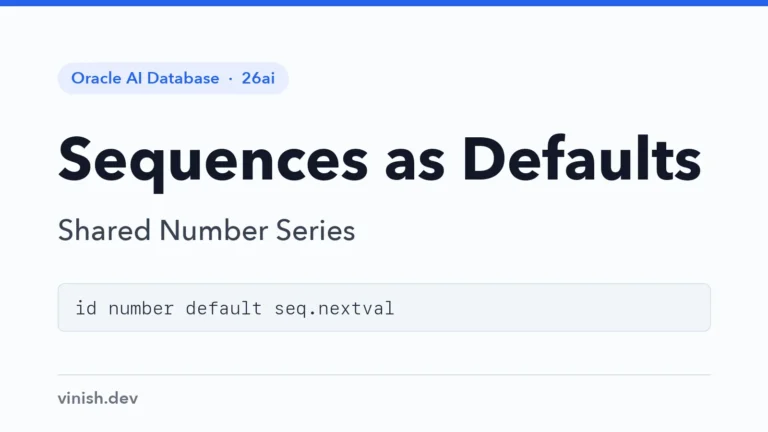 How to Use Sequences as Column Defaults in Oracle