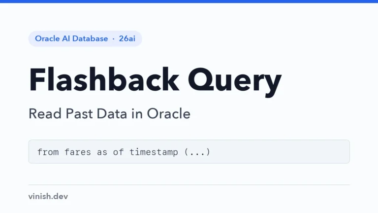 How to Query Past Data with Flashback Query in Oracle