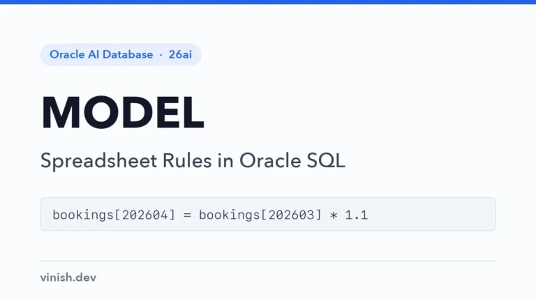 How to Do Spreadsheet Calculations with the MODEL Clause