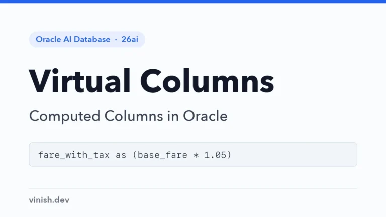 How to Create Virtual Columns in Oracle