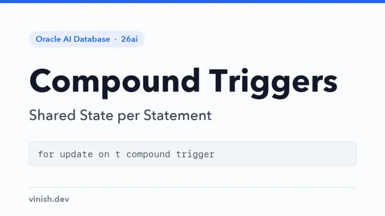 How to Write Compound Triggers in Oracle