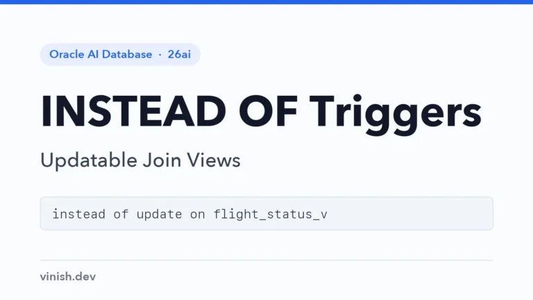 How to Write INSTEAD OF Triggers in Oracle