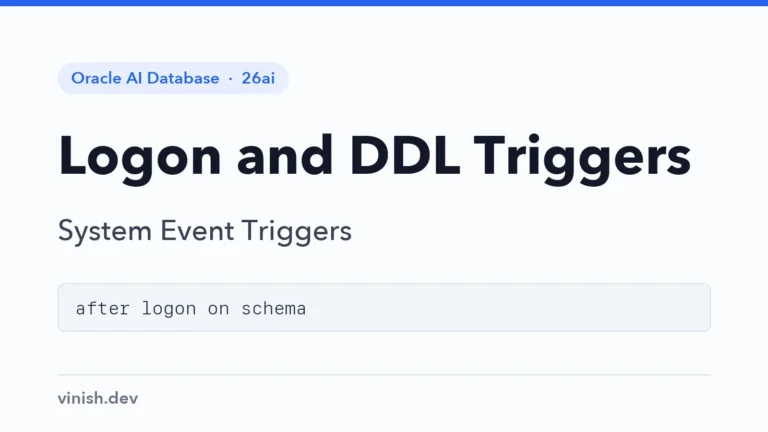 How to Write Logon Triggers in Oracle