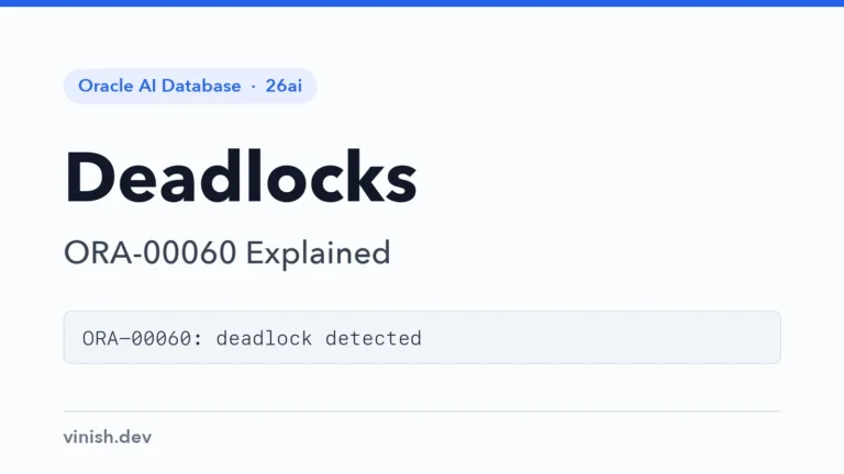How to Find Deadlocks in Oracle