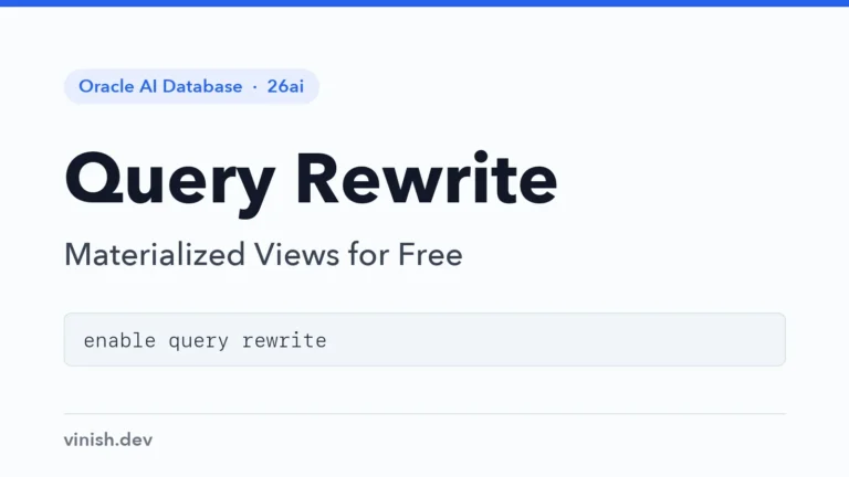 How to Use Query Rewrite with Materialized Views